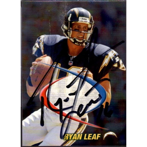 Ryan Leaf Card 1998 Collector's Edge Odyssey Prodigies Autographs #20