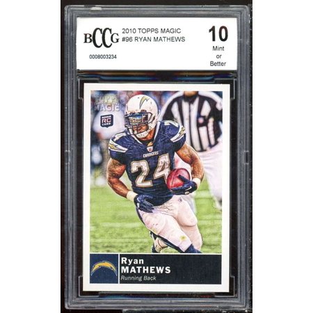 Ryan Mathews Rookie Card 2010 Topps Magic #96 BGS BCCG 10