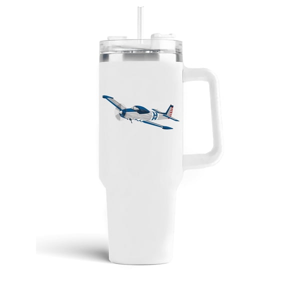 Aeromugs 40 oz White Ceramic Tumbler | Ryan Navion Super 260