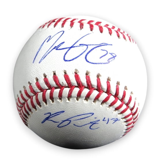 Ryan Pepiot Michael Grove Dual Signed Autographed Baseball Dodgers JSA AZ37224