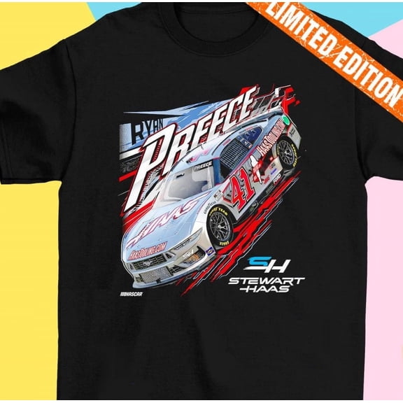 Ryan Preece Racing Team Haas Tooling Car T-Shirt S-5XL