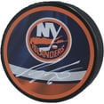 thumbnail image 1 of Ryan Pulock New York Islanders Autographed Reverse Retro Logo Hockey Puck - Fanatics Authentic Certified, 1 of 1
