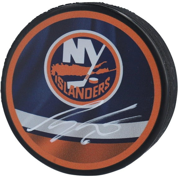 Ryan Pulock New York Islanders Autographed Reverse Retro Logo Hockey Puck - Fanatics Authentic Certified