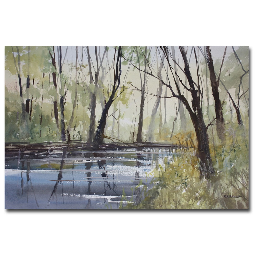 Ryan Radke Pine River Reflections Large Canvas Landscape Art