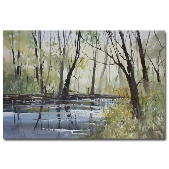 Ryan Radke 'Pine River Reflections' Canvas Art