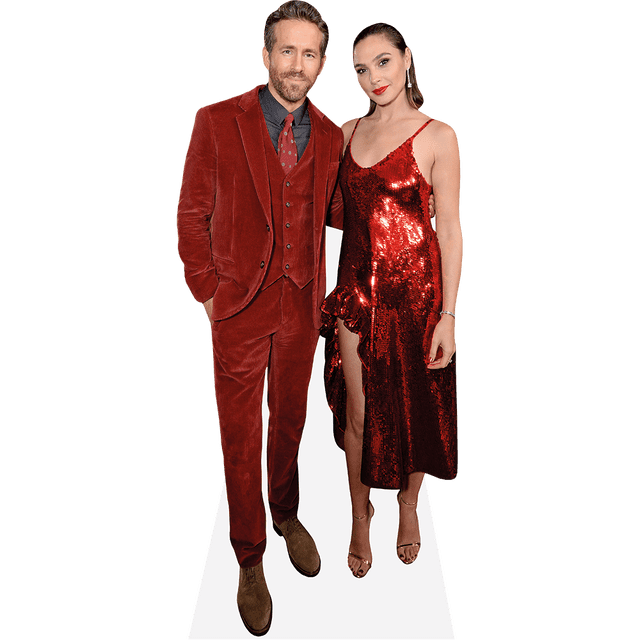 Ryan Reynolds And Gal Gadot (Duo) Mini Celebrity Cutout Standee