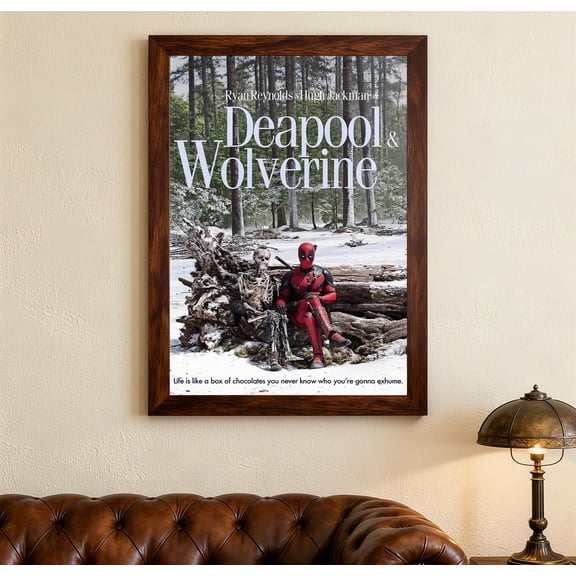 Ryan Reynolds And Hugh Jackman Are Deadpool And Wolverine ，Canvas Posters,wall art,Home decor, holiday gifts. Film Enthusiasts