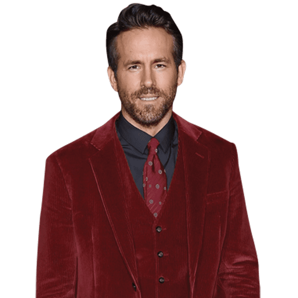 Ryan Reynolds (Red Suit) Half Body Buddy Cutout