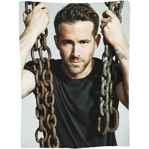 Ryan Reynolds Throw Blanket Fleece Blanket Soft Cozy Flannel Blanket Lightweight Plush Blanket (3Sizes)