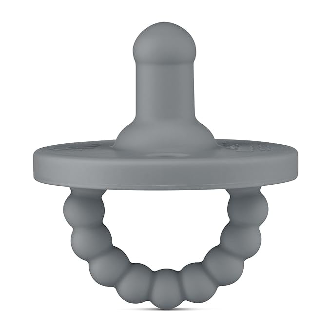 Ryan Rose Cutie PAT Pacifier Teether Stage 2 Charcoal Walmart