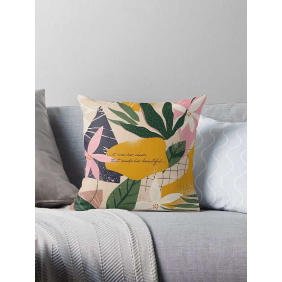 Ryan; Rumal Kashmir North Indian Cover Print Throw Pillow – Traditional Ethnic Pattern Cushion, Artistic Indian Textile Design for Bohemian and Cultural Home Decor Accent