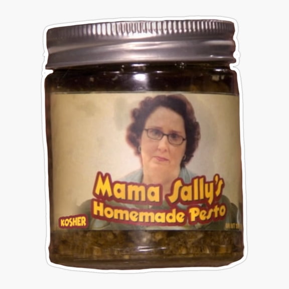 Ryan'S Mamma Sally'S Homemade Pesto Er, Phone Decal Water Bottle Stickers Car Decals, Funny Birthday Gift