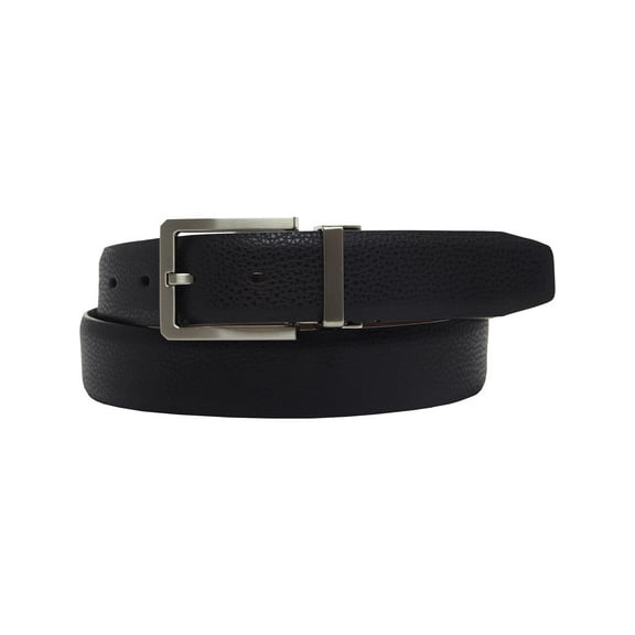 Ryan Seacrest Distinction Men's Leather Professional Dress Belt Black / Brown Size Small