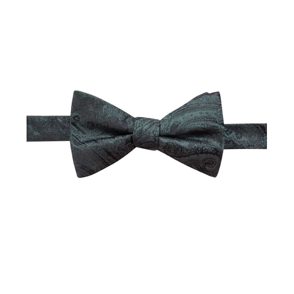 Ryan Seacrest Distinction Mens Pre-Tied Dover Paisley Silk Bow Tie (Green)