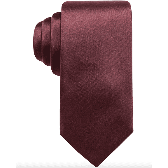 Ryan Seacrest Distinction Men’s Solid Silk Tie, Purple One Size