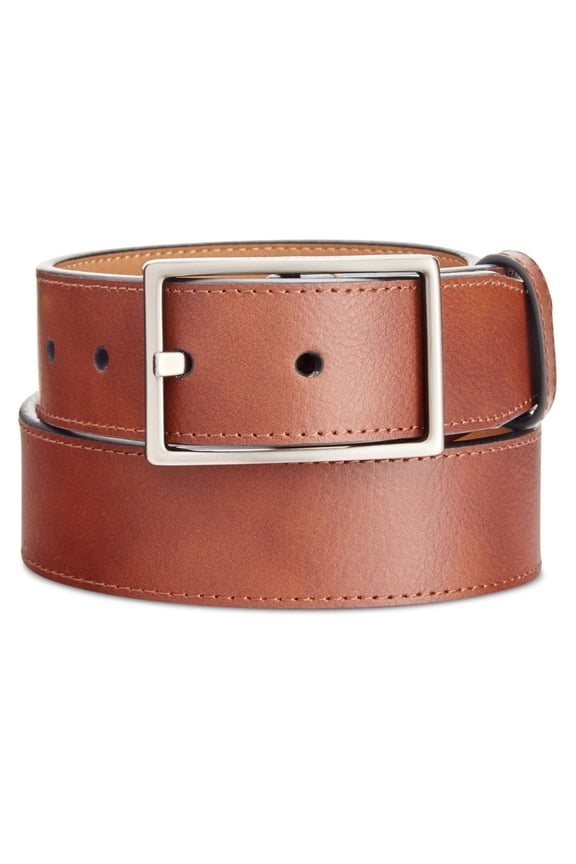 Ryan Seacrest Mens Basic Belt, Brown, Small