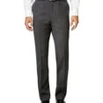 thumbnail image 1 of Ryan Seacrest Mens Birdseye Dress Pants Slacks, Grey, 32W x 32L, 1 of 2