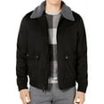 thumbnail image 1 of Ryan Seacrest Mens Bomber Aviator Jacket, Black, Large, 1 of 2