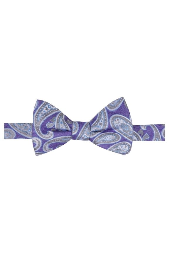Ryan Seacrest Mens Bradbury Pine Pre-tied Bow Tie, Purple, One Size