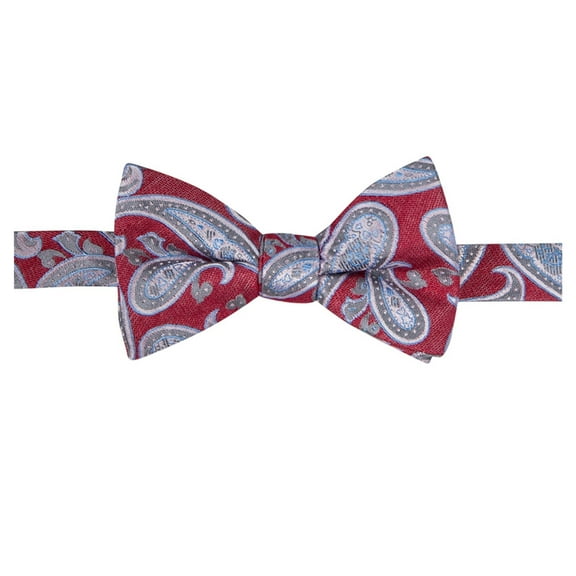 Ryan Seacrest Mens Bradbury Pine Pre-tied Bow Tie, Red, One Size