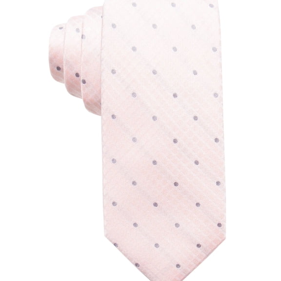 Ryan Seacrest Mens Capri Tonal Self-tied Necktie, Orange, One Size