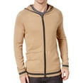 thumbnail image 1 of Ryan Seacrest Mens Contrast Hoodie Sweatshirt, Beige, XX-Large, 1 of 3