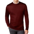 thumbnail image 1 of Ryan Seacrest Mens Contrast-Shoulder Pullover Sweater, Red, XX-Large, 1 of 2