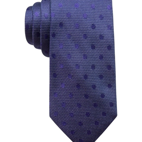 Ryan Seacrest Mens Dot Self-tied Necktie, Purple, One Size