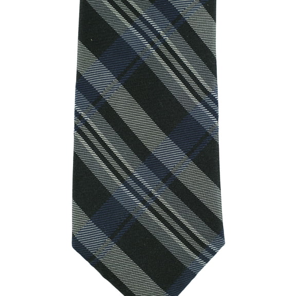 Ryan Seacrest Mens Illusion Self-tied Necktie, Black, Classic (57 To 59 in.)