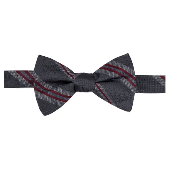 Ryan Seacrest Mens Imperial Self-tied Bow Tie, Grey, One Size