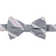 thumbnail image 1 of Ryan Seacrest Mens Imperial Self-tied Bow Tie, Grey, One Size, 1 of 1