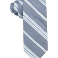 thumbnail image 1 of Ryan Seacrest Mens Imperial Stripe Self-tied Necktie, Blue, One Size, 1 of 1