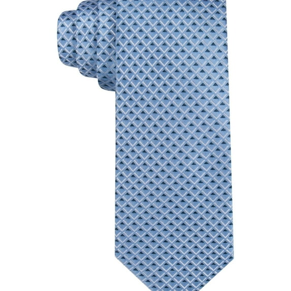 Ryan Seacrest Mens Irvine Neat Self-tied Necktie, Blue, One Size