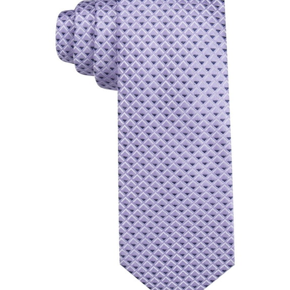 Ryan Seacrest Mens Irvine Neat Self-tied Necktie, Purple, One Size