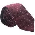 thumbnail image 1 of Ryan Seacrest Mens Kelly Dot Silk Self-tied Necktie, Red, One Size, 1 of 2