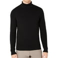 thumbnail image 1 of Ryan Seacrest Mens Mixed Guage Pullover Sweater, Black, Large, 1 of 1