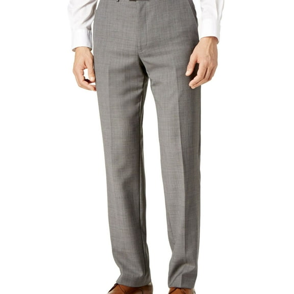 Ryan Seacrest Mens Modern-Fit Casual Trouser Pants, Grey, 38W x 30L