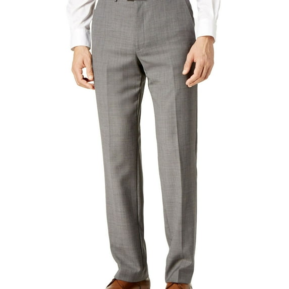 Ryan Seacrest Mens Modern-Fit Casual Trouser Pants, Grey, 38W x 32L