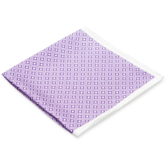 Ryan Seacrest Mens Pacific Geo Pocket Square, Purple, One Size