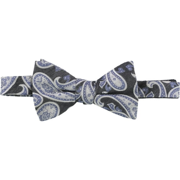 Ryan Seacrest Mens Paisley Pre-tied Bow Tie, Blue, One Size
