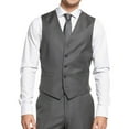 thumbnail image 1 of Ryan Seacrest Mens Pinstripe Five Button Vest, Grey, 38 Short, 1 of 2