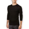thumbnail image 1 of Ryan Seacrest Mens Rugby Stripe Crew Pullover Sweater, Black, Medium, 1 of 1