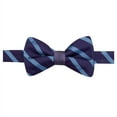 thumbnail image 1 of Ryan Seacrest Mens Stripe Dot Self-tied Bow Tie, Purple, One Size, 1 of 2