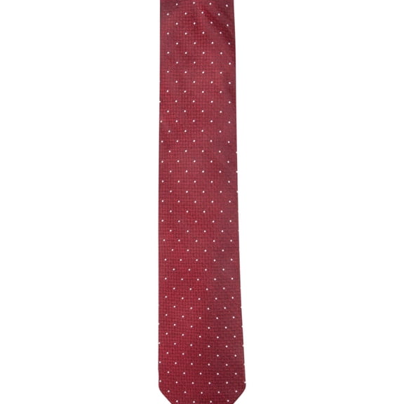 Ryan Seacrest Mens Venice Dot Self-tied Necktie, Red, One Size