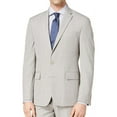 thumbnail image 1 of Ryan Seacrest Mens Windowpane Suit Two Button Blazer Jacket, Grey, 40 Short, 1 of 2