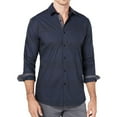 thumbnail image 1 of Ryan Seacrest Mens Woven Button Up Shirt, Blue, Small, 1 of 1