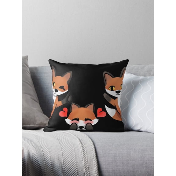 Ryan; Sophisticated Grey Oriental Ethnic Seamless Pattern Throw Pillow – Neutral Tone Accent