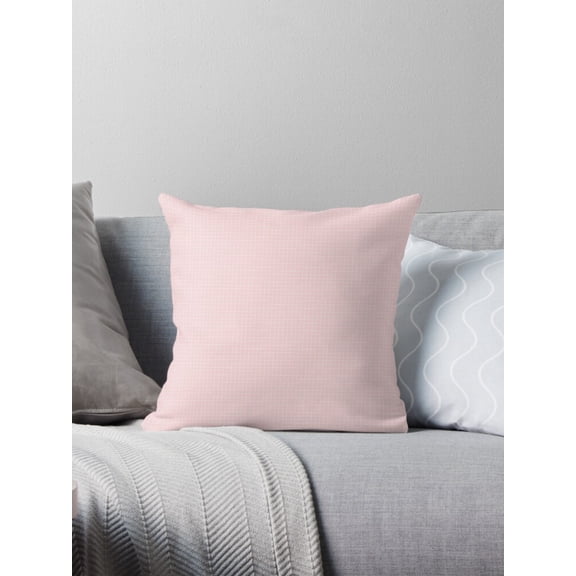 Ryan; Stylish Pink Grid Throw Pillow, Modern Geometric Pattern for Trendy Interiors, Youthful Bedrooms, and Chic Living Spaces