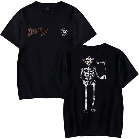 Ryan Trahan Howdy Merch T-shirt women's men's fashionable casual pure cotton short sleeved T-shirt
