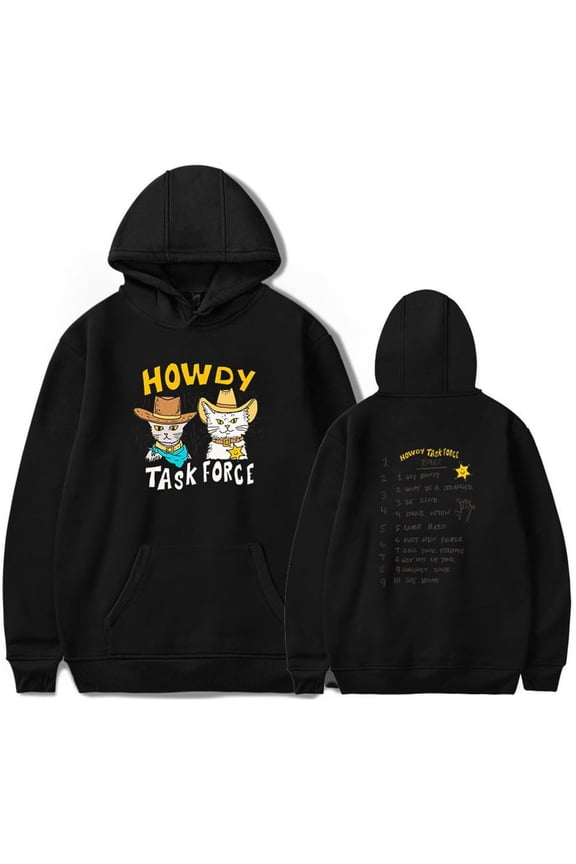 Howdy Task Force Hoodie Women Men Hooded Sweatshirt Casual Long Sleeve Streetwear Clothes